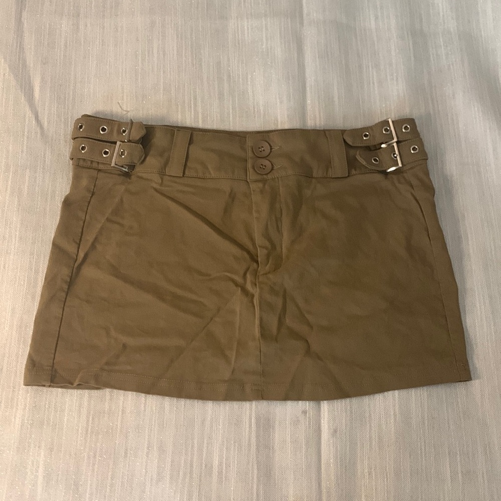 Shein khaki mini skirt